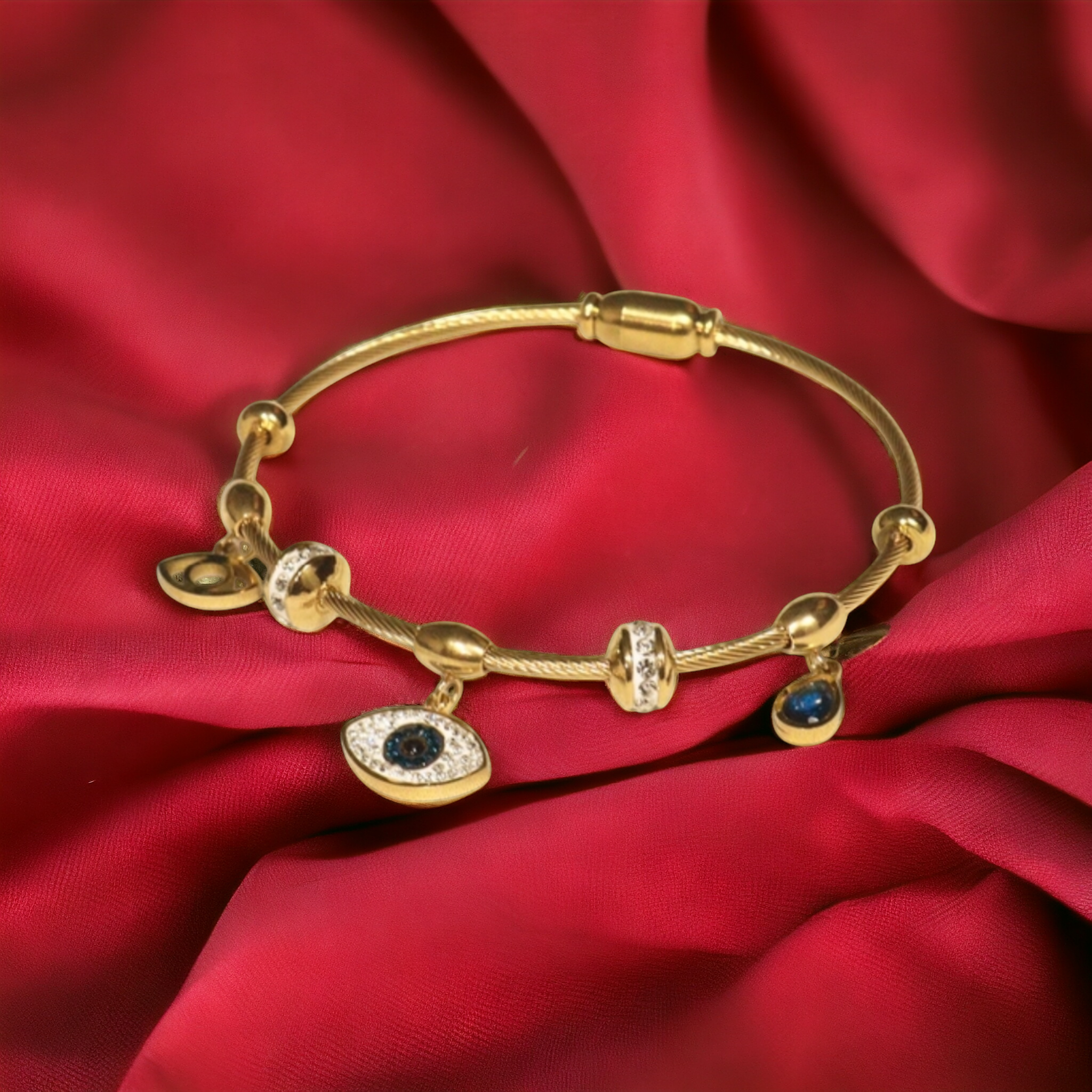 Evil Eye Gold Plated Bracelet