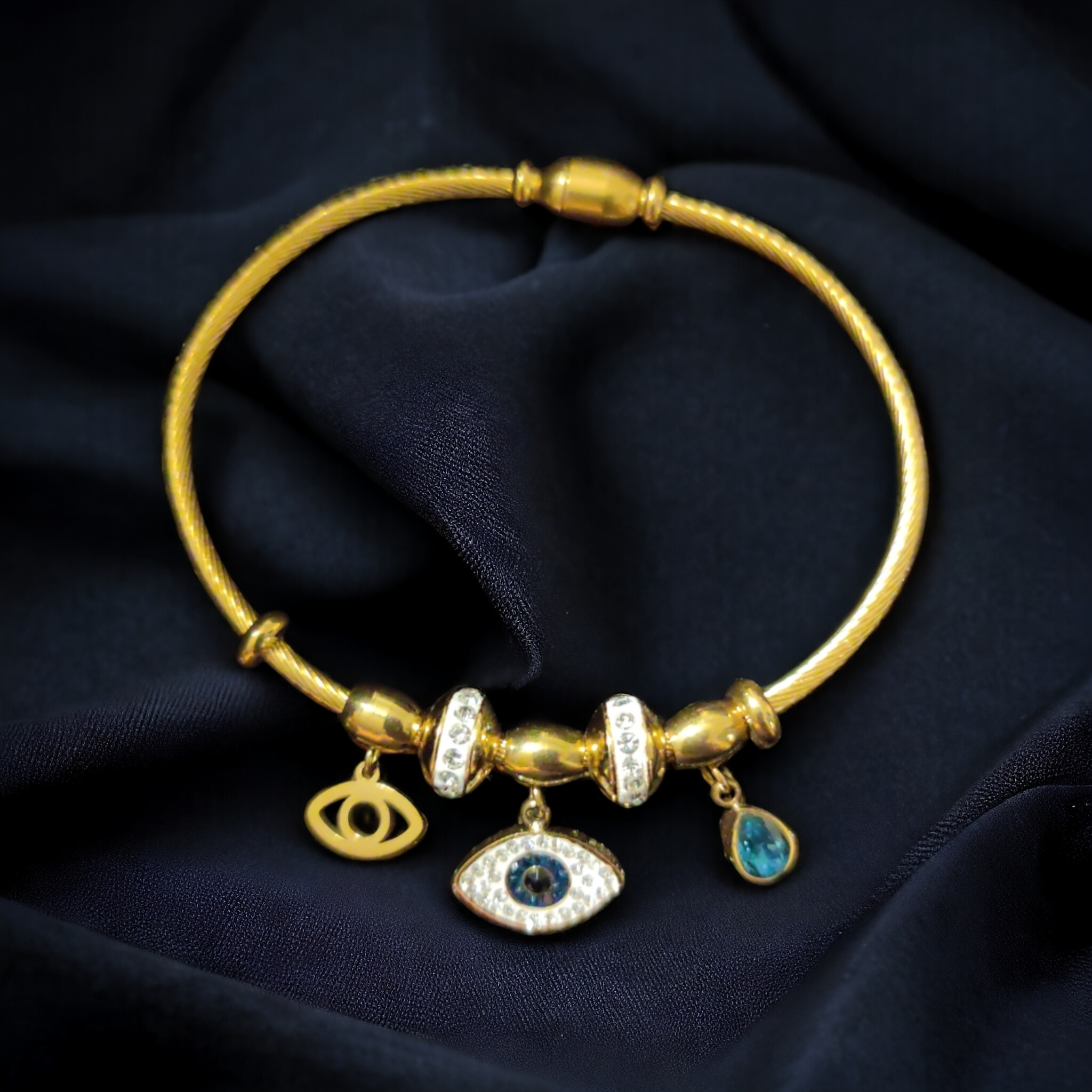Evil Eye Gold Plated Bracelet