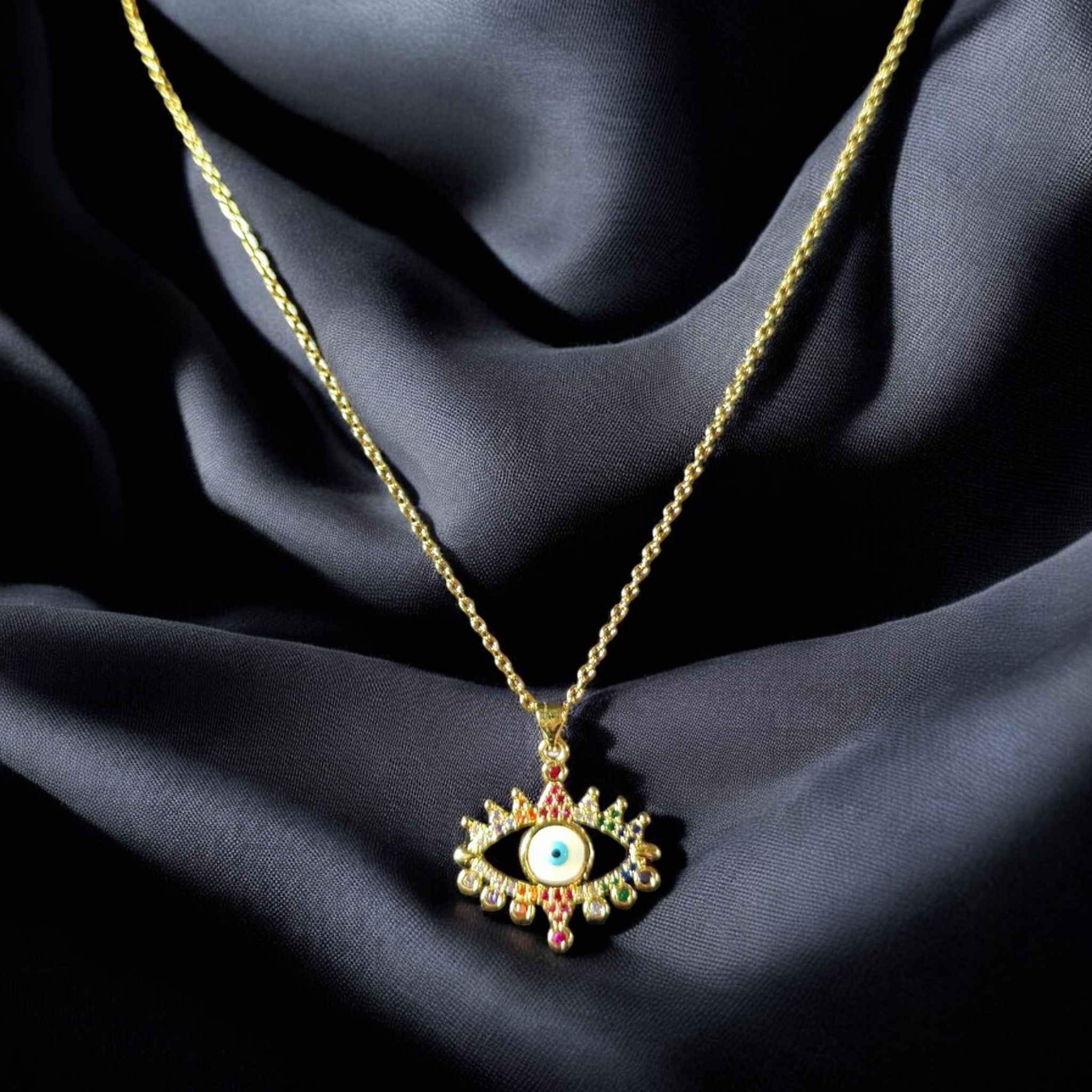 Colorful Evil Eye Necklace
