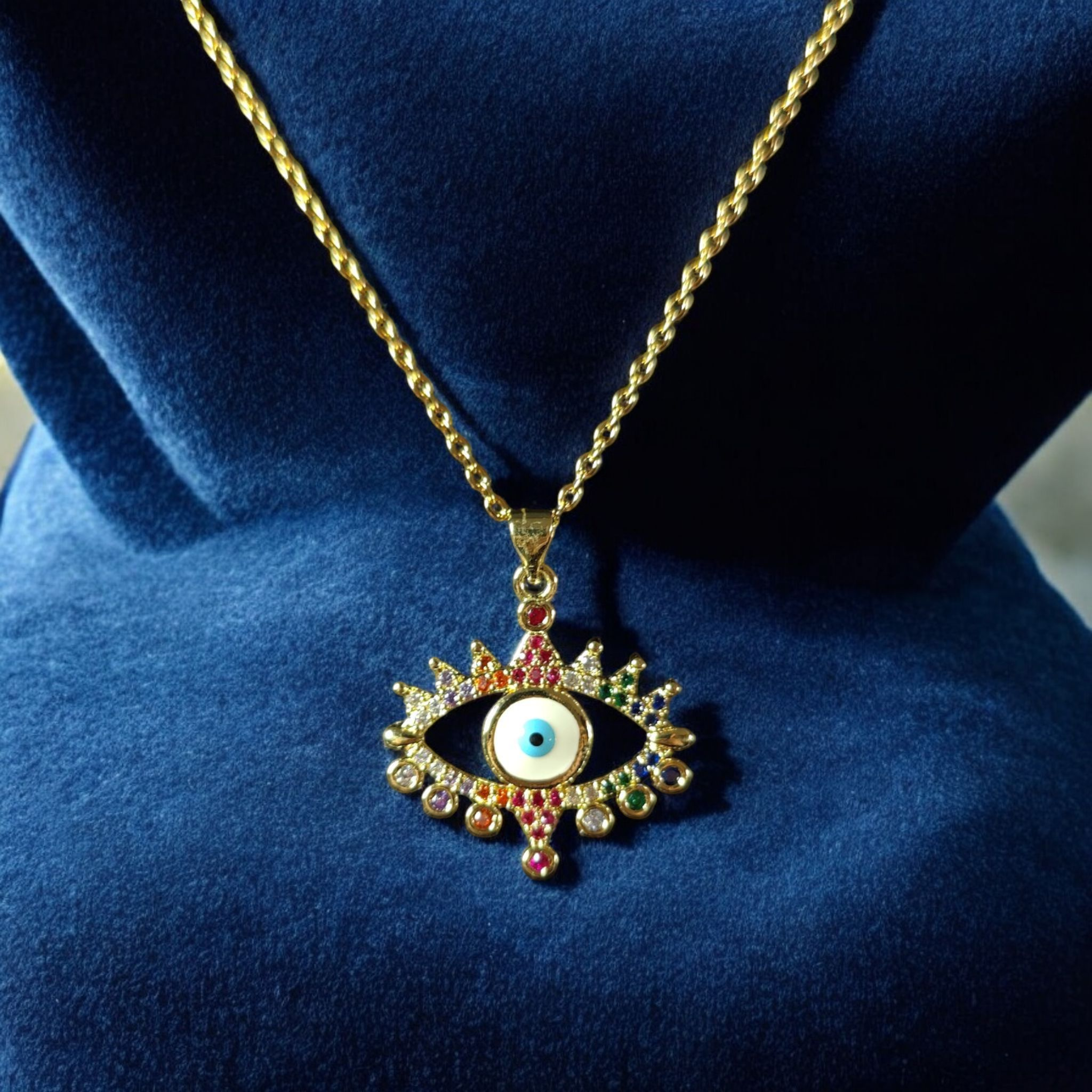 Colorful Evil Eye Necklace