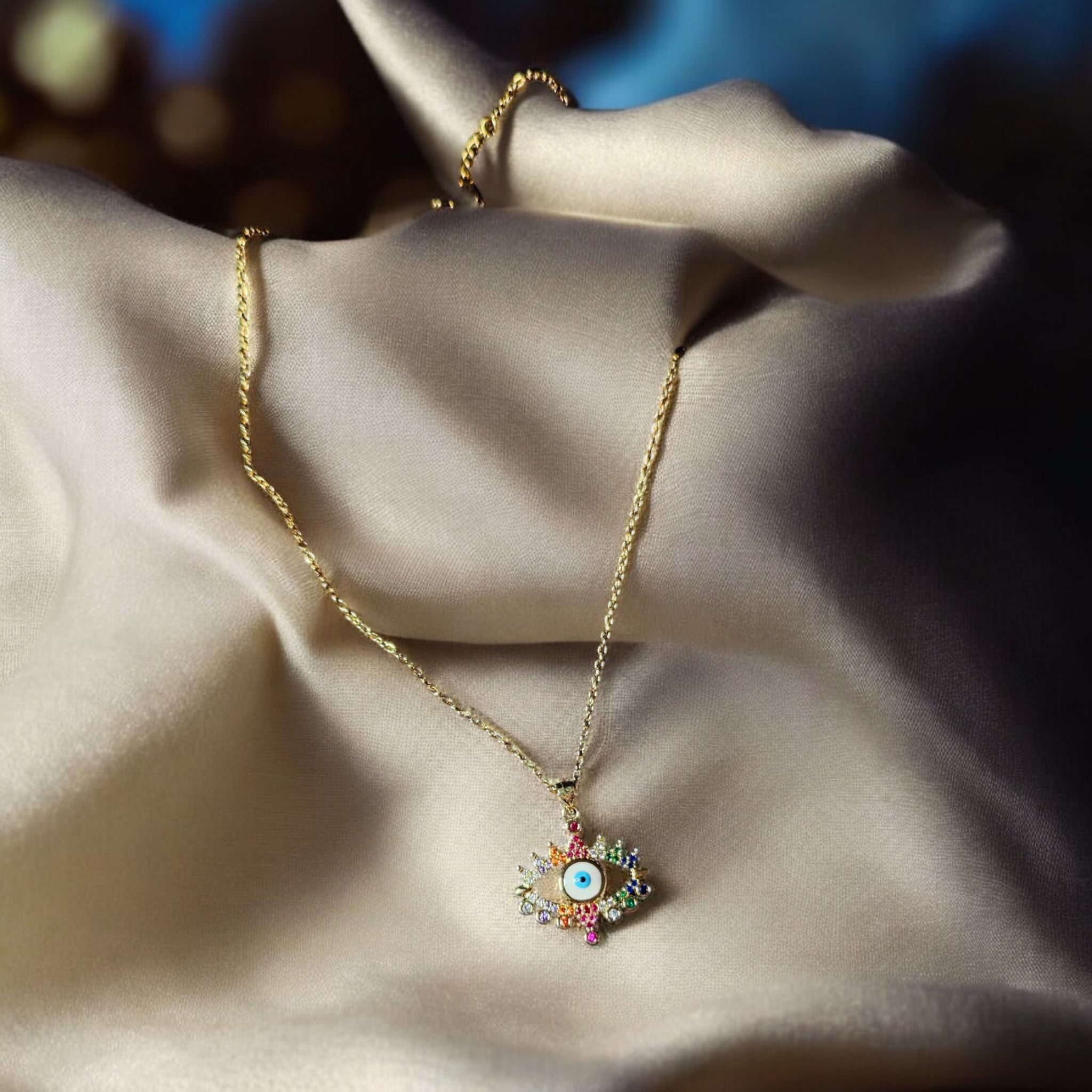 Colorful Evil Eye Necklace