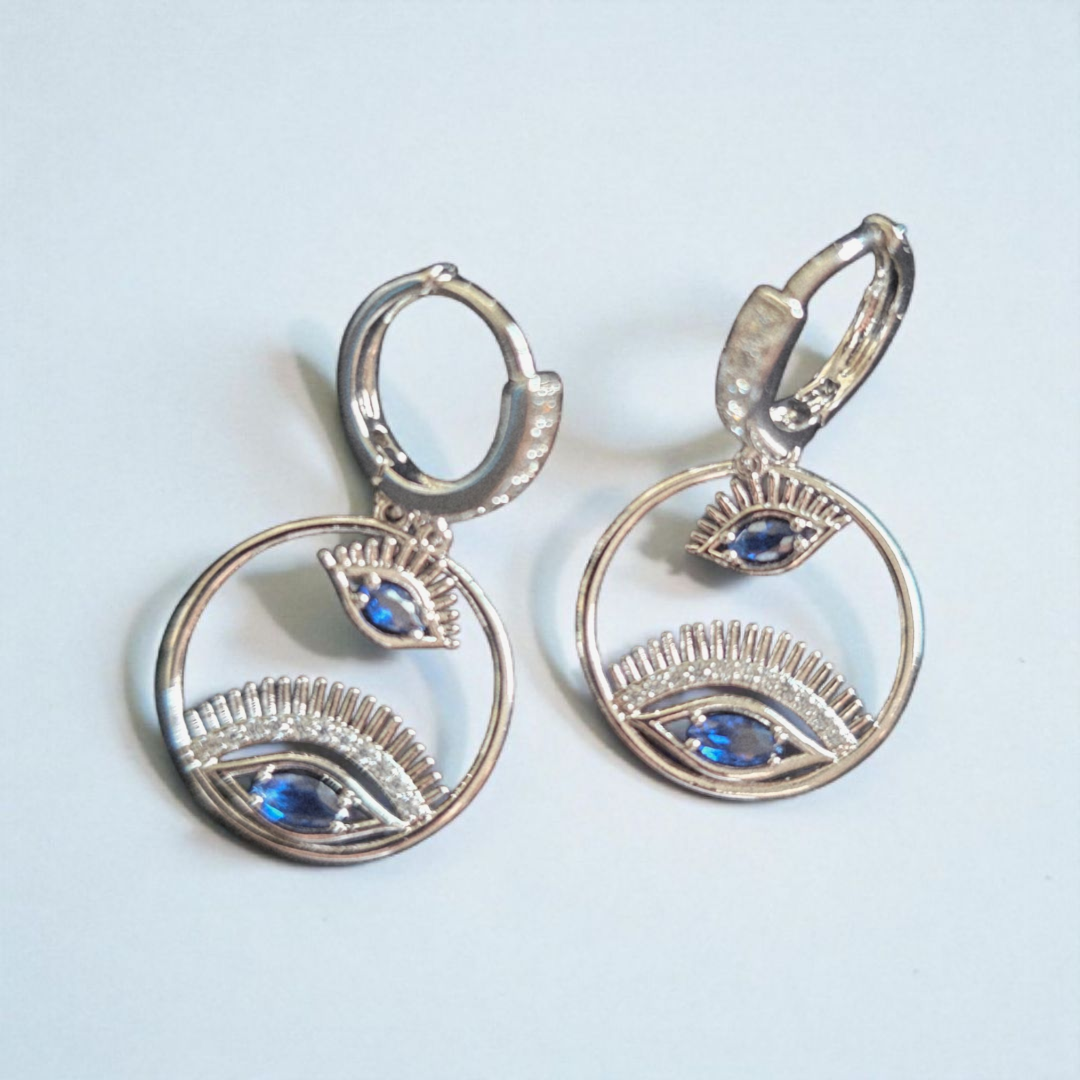 Evil Eye Hoop Earrings