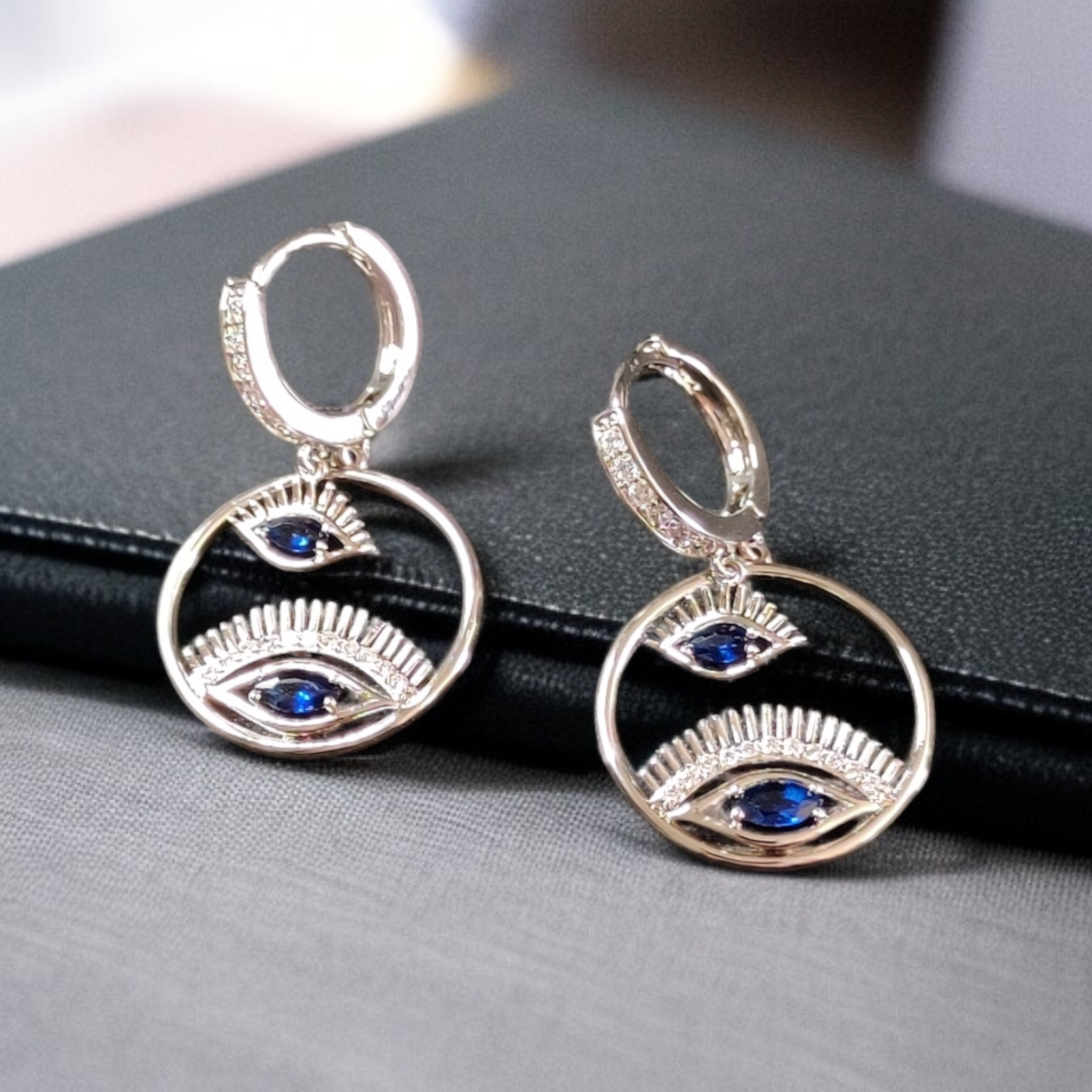Evil Eye Hoop Earrings
