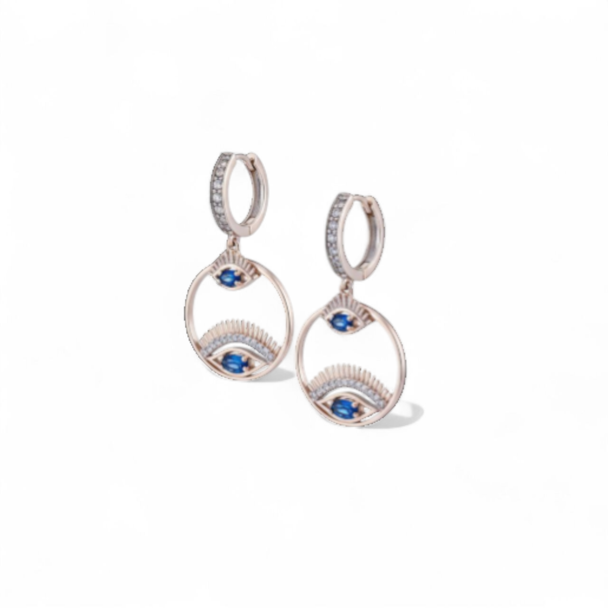 Evil Eye Hoop Earrings